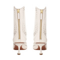 Women's Western Boot Mid-Calf Embroidered Riding Boots