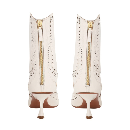 Women's Western Boot Mid-Calf Embroidered Riding Boots