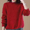 Women's Neck Lantern Sleeve Sweater