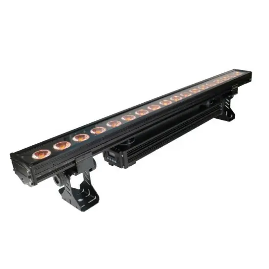 MITSUSHOW Waterproof LED 18W RGBWAUV 6-in-1 Outdoor Adjustable Wall Washer Light