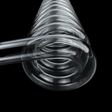 High Temperature Water Treatment Quartz Glass Spiral Tubes
