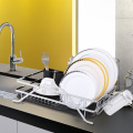 kitchen chrome dish drying rack