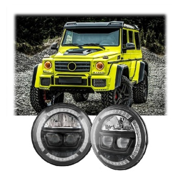 12V/24V 36W High/Low Beam DRL Amber Turn Light - 7 inci lampu LED untuk Jeep Wrangler/Motosikal