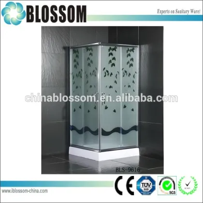 2015 hangzhou best quality curved silestone corner shower enclosures kits