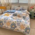 Blue Flower Sea patchwork bedding set