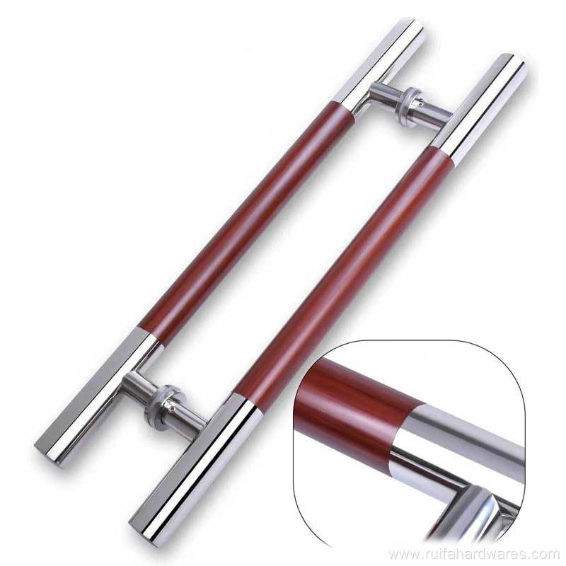 Red Stainless Steel Door Handle For Glass Door