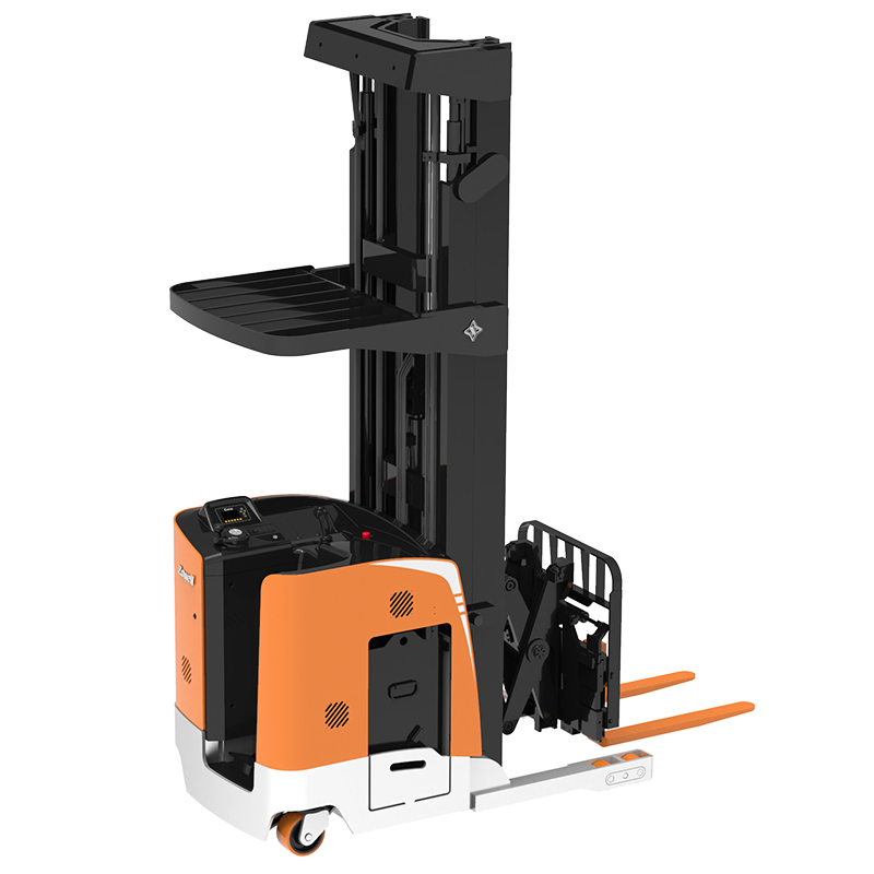 Very narrow aisle double deep reach truck electric