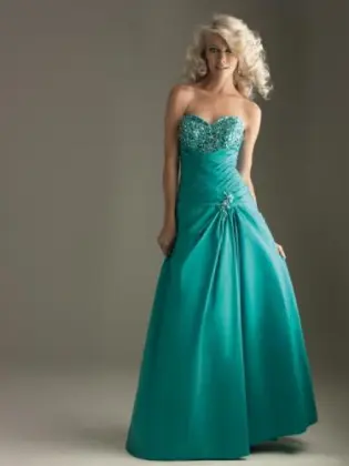 Evening Dress Elastic Satin Sexy Evening Gown 
