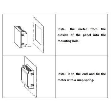 לוח LCD של שלב יחיד מד מתח נוכחי מד דיגיטלי מד דיגיטלי