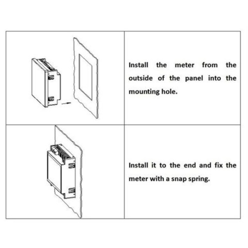 לוח LCD של שלב יחיד מד מתח נוכחי מד דיגיטלי מד דיגיטלי