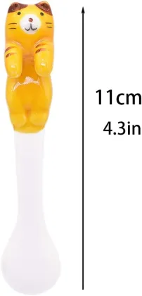 Cute Kitten Ceramics Coffee Spoon 5-Pack