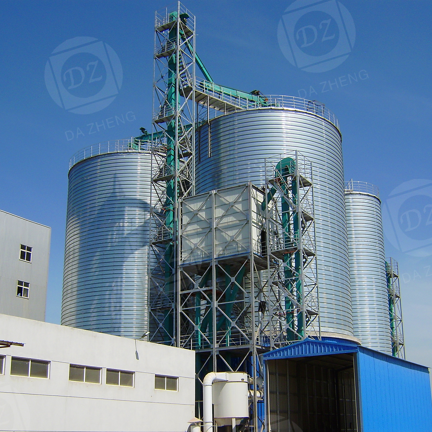 Slag powder silo for block production