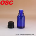 Azul Garrafa de vidro para garrafa de azeite essencial com tampa inviolável