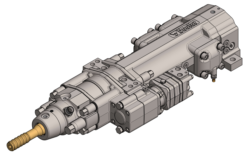 Durable Hydraulic Rock Drill for Mining Environments