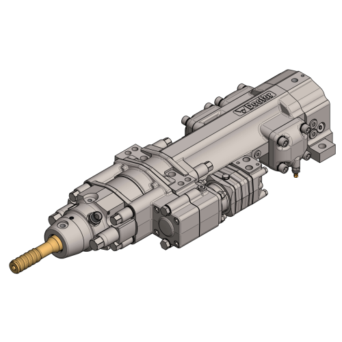 Durable Hydraulic Rock Drill for Mining Environments