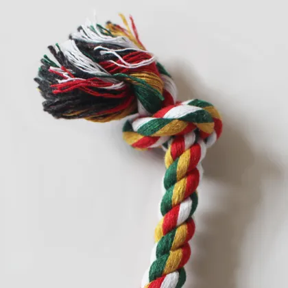 Candy Color Cotton Rope Dumbbell Pet Toys