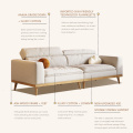 Maxky Nordic Log Wind Fabric Sofa Combination