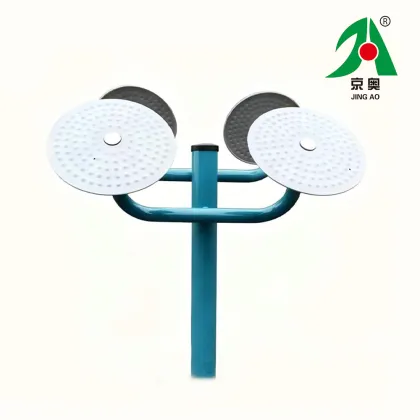 Outdoor Dual Tai Chi Wheel Massaging Fitness Equipment