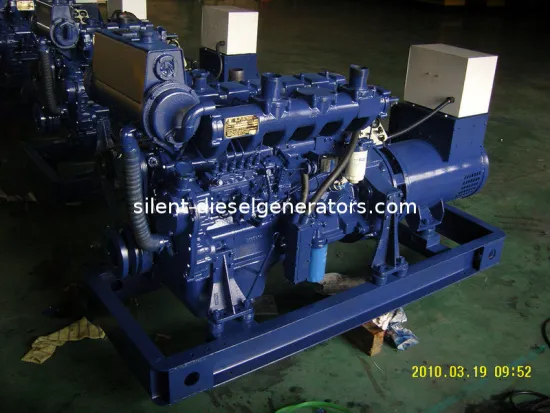 90kw / 112.5kva Marine Type Diesel Generator Set, 380v / 220v Ccfj90