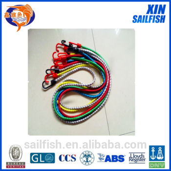 colorful polyester braided Elastic Rope With Hook