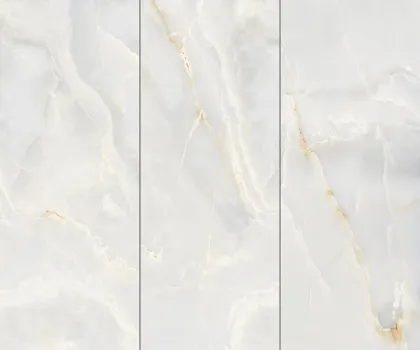 Bright surface of rock slab, Yate white jade