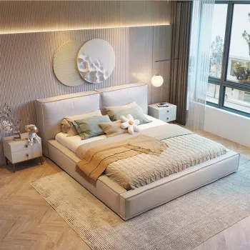 Modern Minimalist Tofu Block Bed for Kids' Bedroom Furniture from Foshan, China