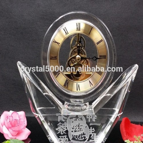 2015 popular and special crystal clock for gifts & home decoration