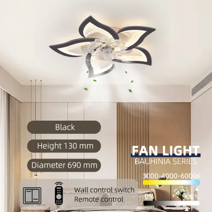 Copper Ceiling Fan with Lighting and Remote Control