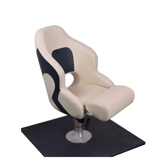 Marine Grade Vinyl Swivel Folding Comfortable Deluxe Captain Chair