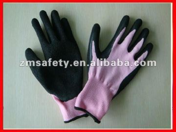 Fashion women polyster knit glove for garden use