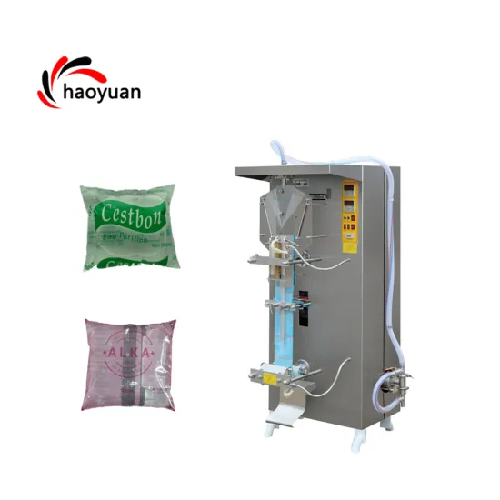  SJ-1000 Haoyuan Automatic Water Packing Machine - 2200 Bags/H Plastic Bag Machine for Sachet Water
