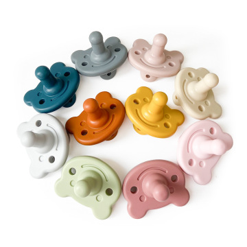 Baby cute cartoon design silicone pacifier custom