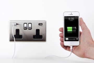 BS High Quality 3.1A Outlet Double USB Socket