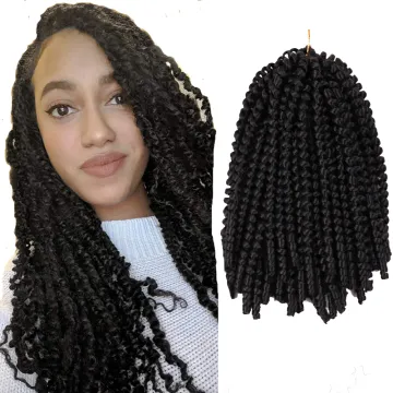 Spring Twist Hair 8 12 14 inch Crochet Hair Omber Spring Twist Nubian Twist Crochet Braids Synthetic Braiding Hair