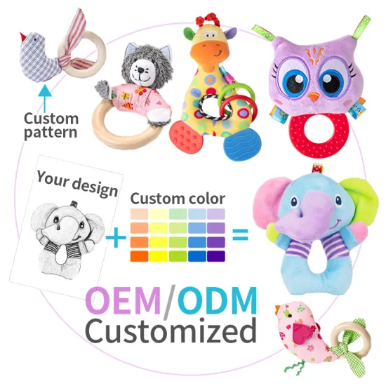 High-Quality Sensory Toys: Soft Hanging Plush Baby Rattles for Early Education, Suitable for Infants Aged 3-6 to 12 Months