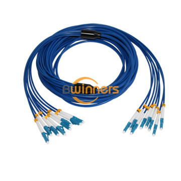 8F LC-LC SM หุ้มเกราะ PVC (OFNR) สายแพทช์หุ้มเกราะ