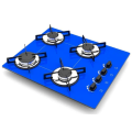 Gas Cooker 60cm Blue Glass