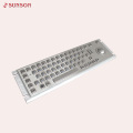 Customized layout Metal keyboard with trackball