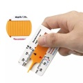 Tyre Tread Depth Gauge Car Motorcycle Measure Tool