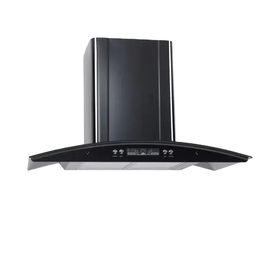 Wall-Mounted Kitchen Chimney Spare Parts: Range Hood Black Titanium Chimney Copper Motor 180W 600/900mm