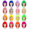 23 Farben 12inch kurze Bob Perücke mit Pony