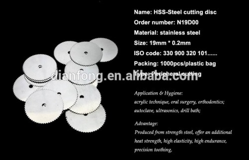 N19D00 high endurance HSS-Steel cutting disc