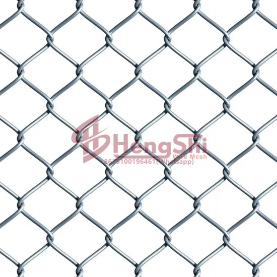 8 ft and 6 ft Galvanized Diamond Wire Mesh Fence - PVC Black Vinyl Coated Chain Link Fence Rolls (50ft and 100ft)