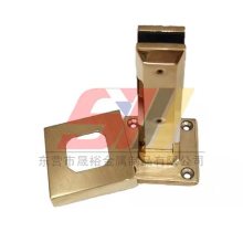 Swimming Pool Fence Mirror Gold Glass Spigot Clamp