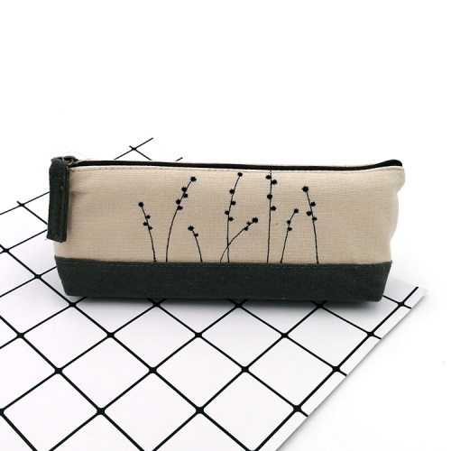 Canvas Pencil Case Stationery custom logo pencil case Factory