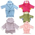 Animal Soft 100% algodão Terry Cartoon Baby Robe