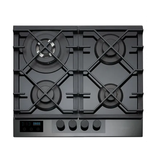2024 Popular Gas Hob Factory Price: 8mm Tempered Glass Panel Built-in Gas Cooktop with Cast Iron Support 4 Burner Gas Cooker