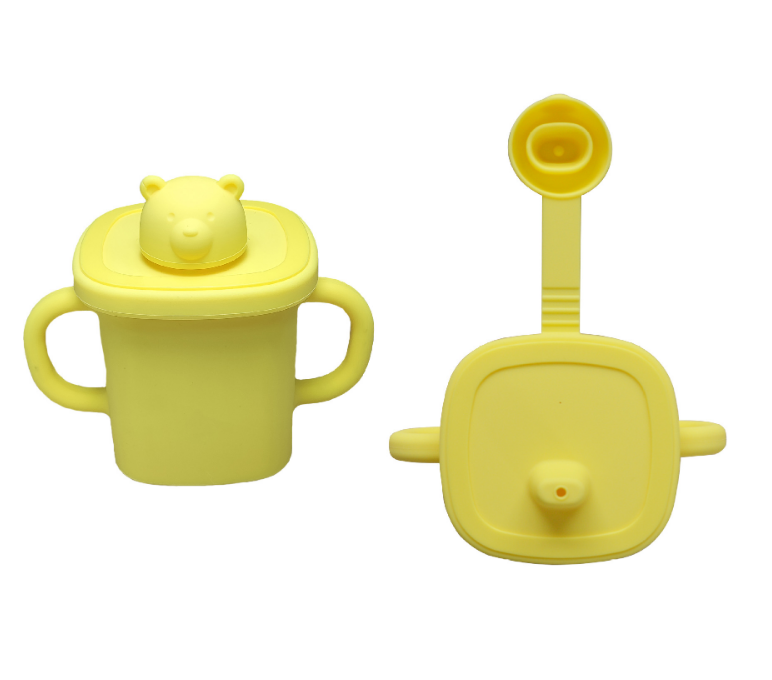 Silicone Cute Bear Sippy Cup Snack Cups