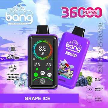 Bang 36000Puffs LED Screen Ecig Device Vaporizer