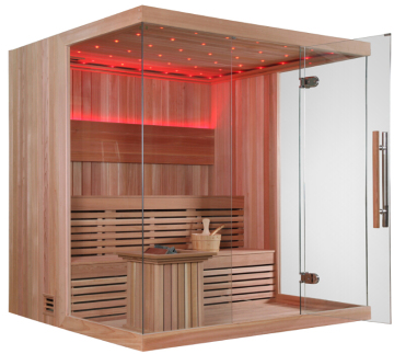 6-Person Wood-Built Monalisa Home Sauna for Sale in Finland